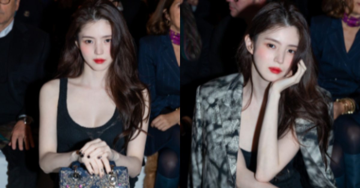 한소희, 디올 쇼에서 빛나는 모습 선보여