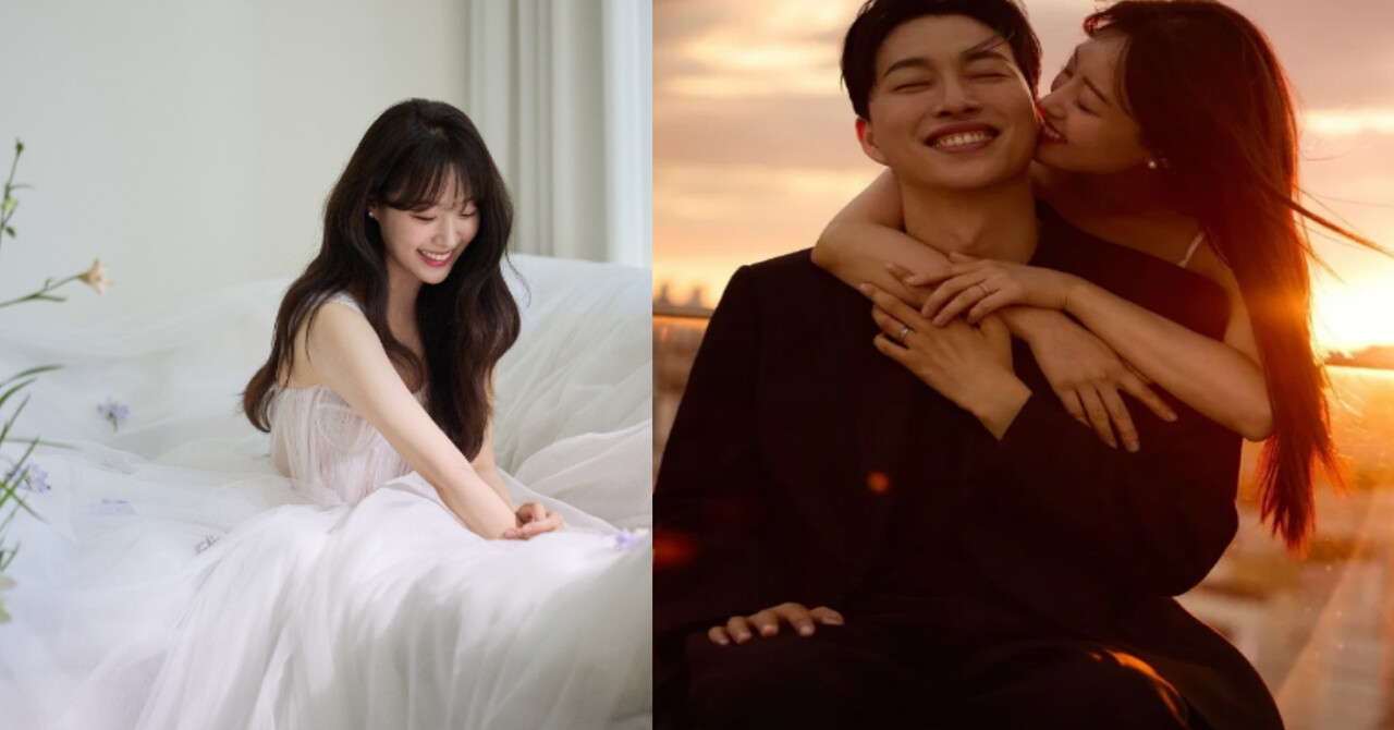 송지은, 유튜버 박위와 결혼 앞두고 웨딩 화보 공개… "행복한 미소로 가득"